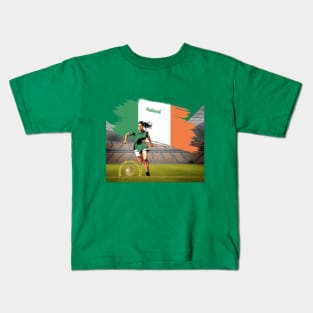 Ireland Football Shirt, Unisex T-Shirt, Women’s World Cup, soccer t-shirts, football t-shirts, women’s football, Ireland national football Kids T-Shirt